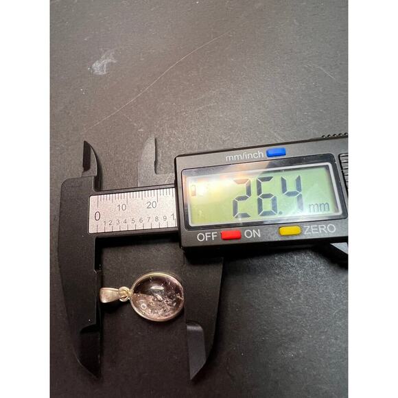 NEW Lepidocrocite super 7 sterling silver oval pendant 4.13 grams - Picture 9 of 10